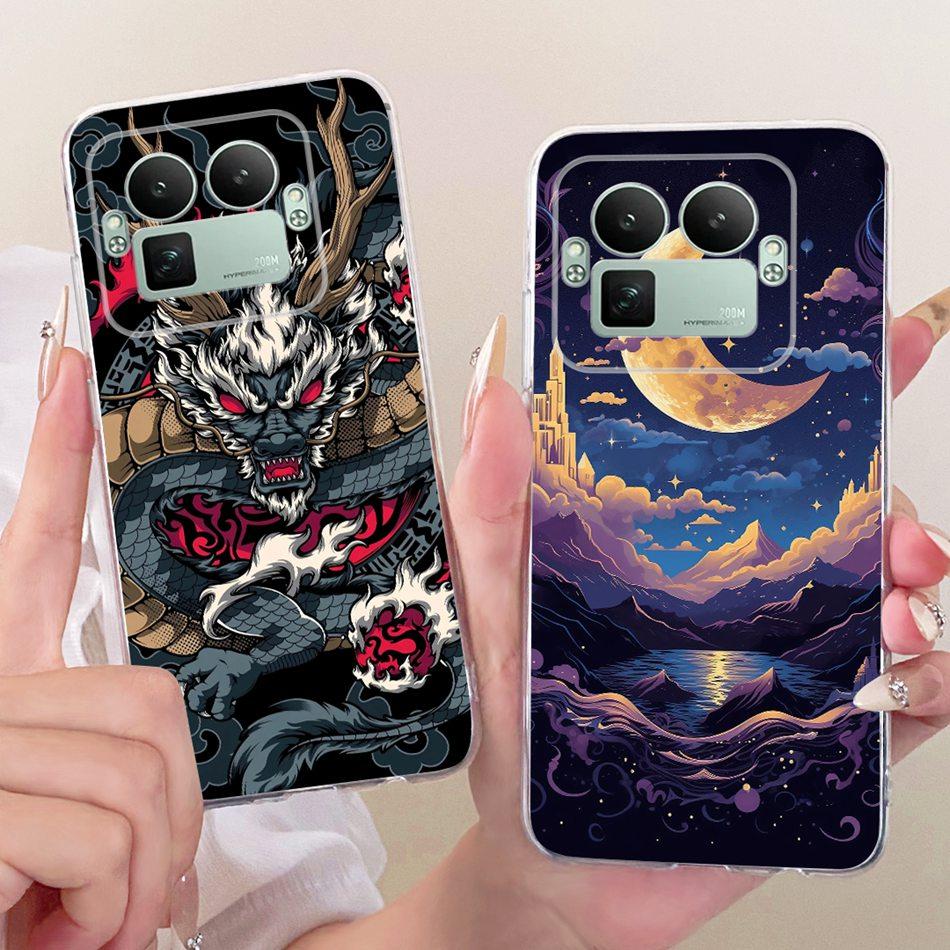 For Realme GT 8 Pro 2025 Cool Dragon Tiger Pattern Phone Case For Realme GT8 GT 8Pro 5G RMX5210 Soft Silicone TPU Cases