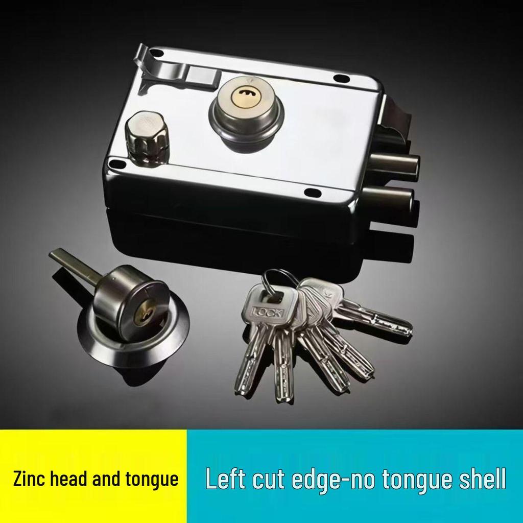 Universal Stainless Steel Anti-theft Door Lock for Bedroom, Dormitory, or Main Door