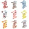 Sun Flower Print Protection Hat Face Covering Neck Guard Cycling Cap Outdoor