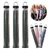 Clear Transparent Tube Bag Portable Zipper Storage Bag for Card Game Mat  Round Storage Tube