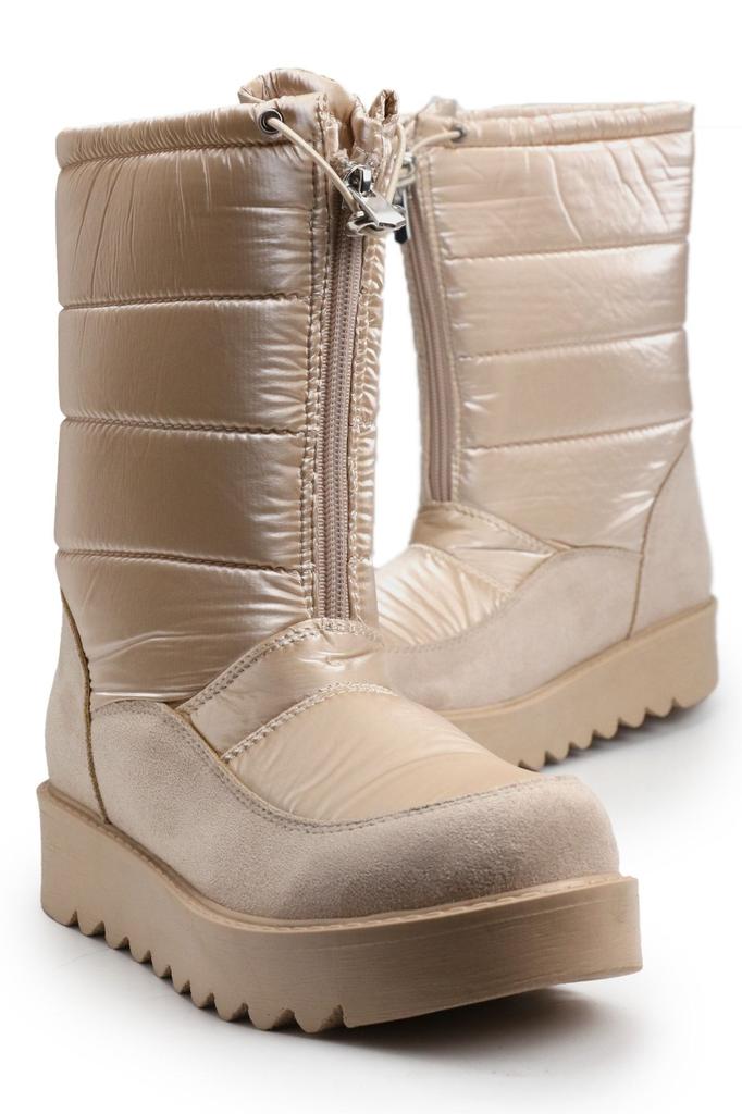 Women Modern Stylish Fashion Boots Boots Faux Leather Black Snow Boots