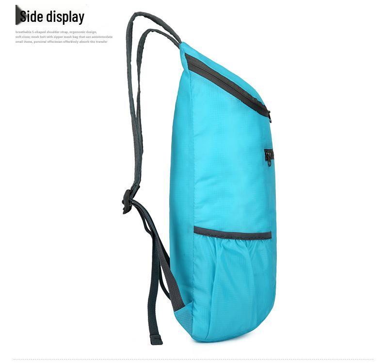 Men's and Women's Large Capacity Lightweight Outdoor Sports Backpack - Water-Repellent and Foldable with Custom Logo.