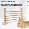 Interactive Bunny Hurdle Bar Wooden Pet Training Games New Pet Exercise Toy  Small Pet Supplies