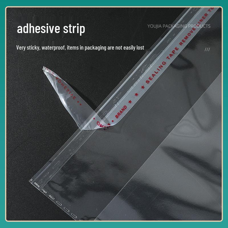 Large Transparent Self-Adhesive OPP Bag for Clothing, Breathable, Flat Packaging