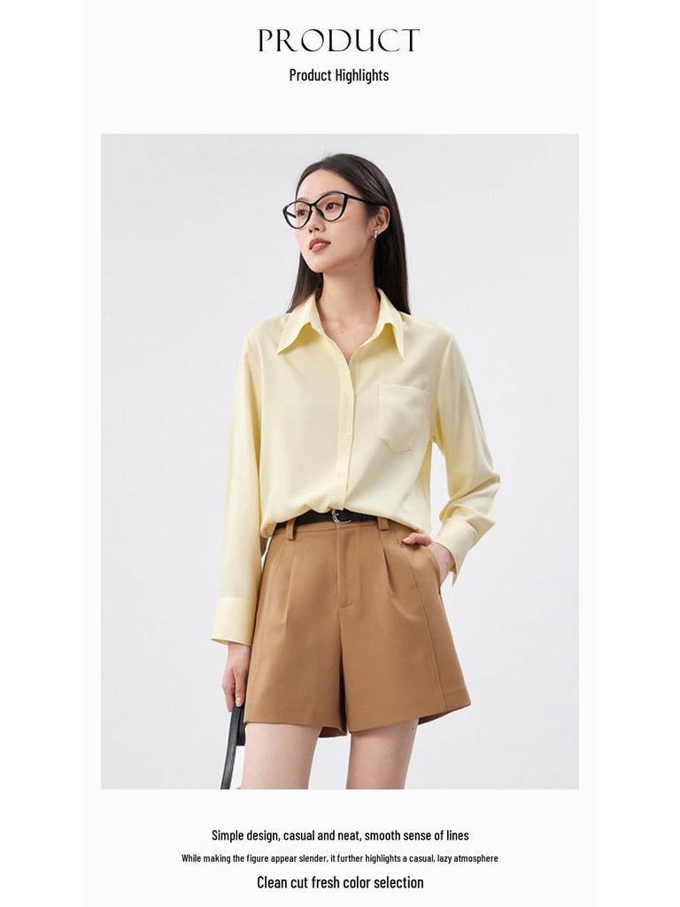Rongtai Women's Lightweight Non-Iron Cloud-Like Shirt – Spring 2026 Versatile Commuter Top