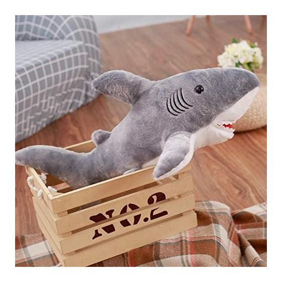 Shark Plush Toy Extra Large 130cm Shark Hugging Pillow/Shark Stuffed Toy/Present/Celebration/Fluffy Stuffed Toy Shark (As Pictured)