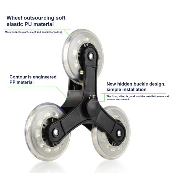 Einkaufswagen mit Sitz Doppel-Dreifachrad Ergonomischer Griff Treppensteiger-Trolley Dolly Einkaufswagen Schwerlast-Einkaufshandwagen