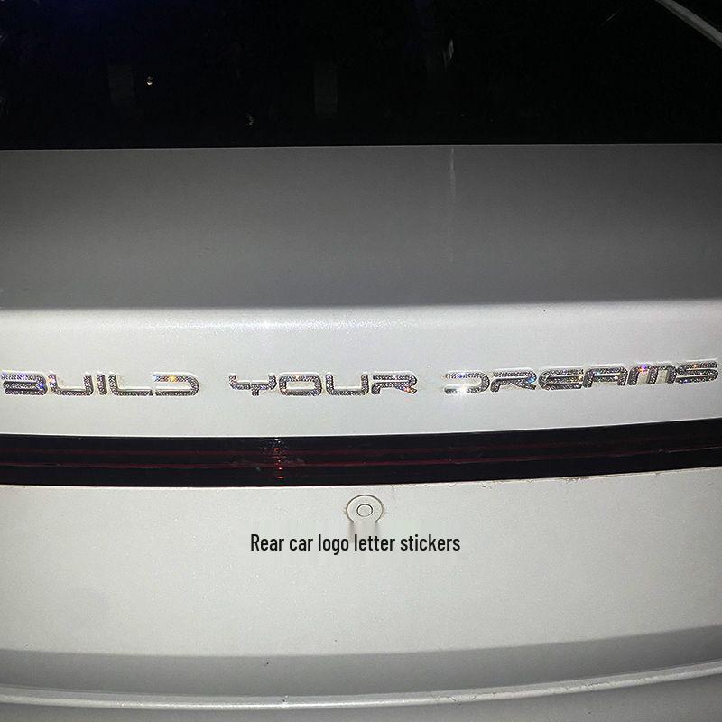 BYD Qin Yuan Dolphin Seal Destroyer Emblem Rhinestone Car Sticker