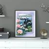 Pittura diamante Animale Uccello Punto croce Diamante Ricamo Cigno Mosaico Strass Immagine Home Art
