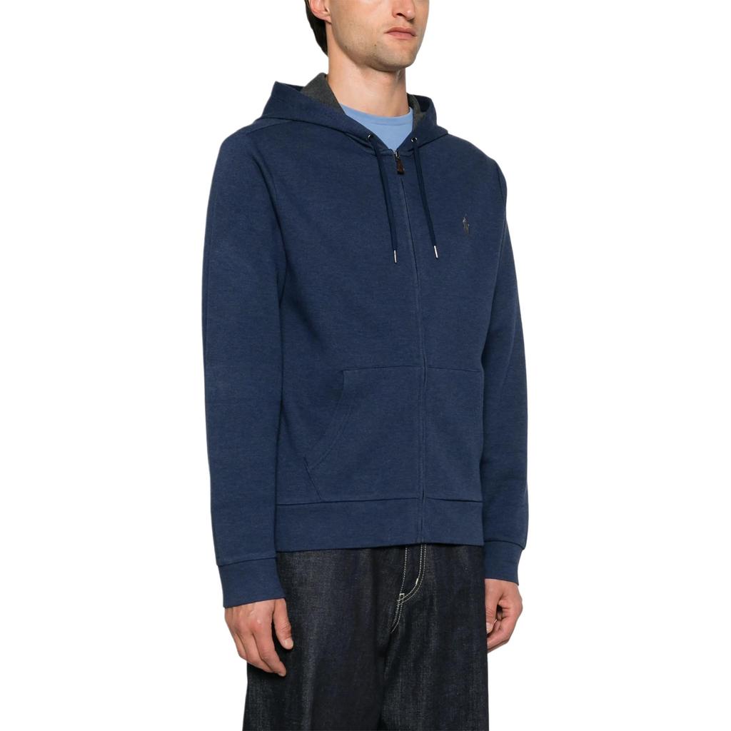 Polo Ralph Lauren Patterned Long Sleeve Hoodie Sweatshirt Men hoodies Navy-Blue 710909884-002