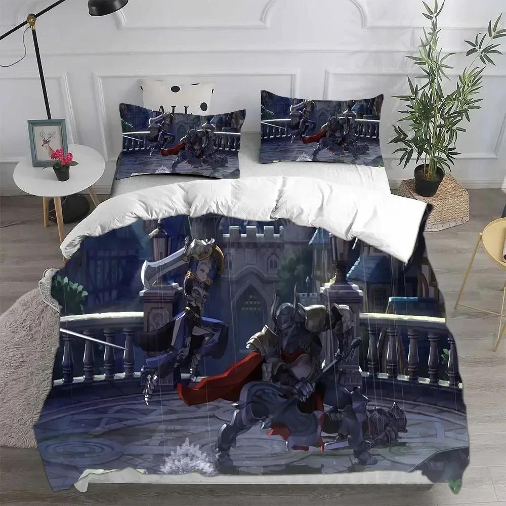 3D Printed Game Unicorn Overlord Bedding Sets Comforter Quilt Bed Cover Duvet Cover Pillow Case Sets Kids Adult Size