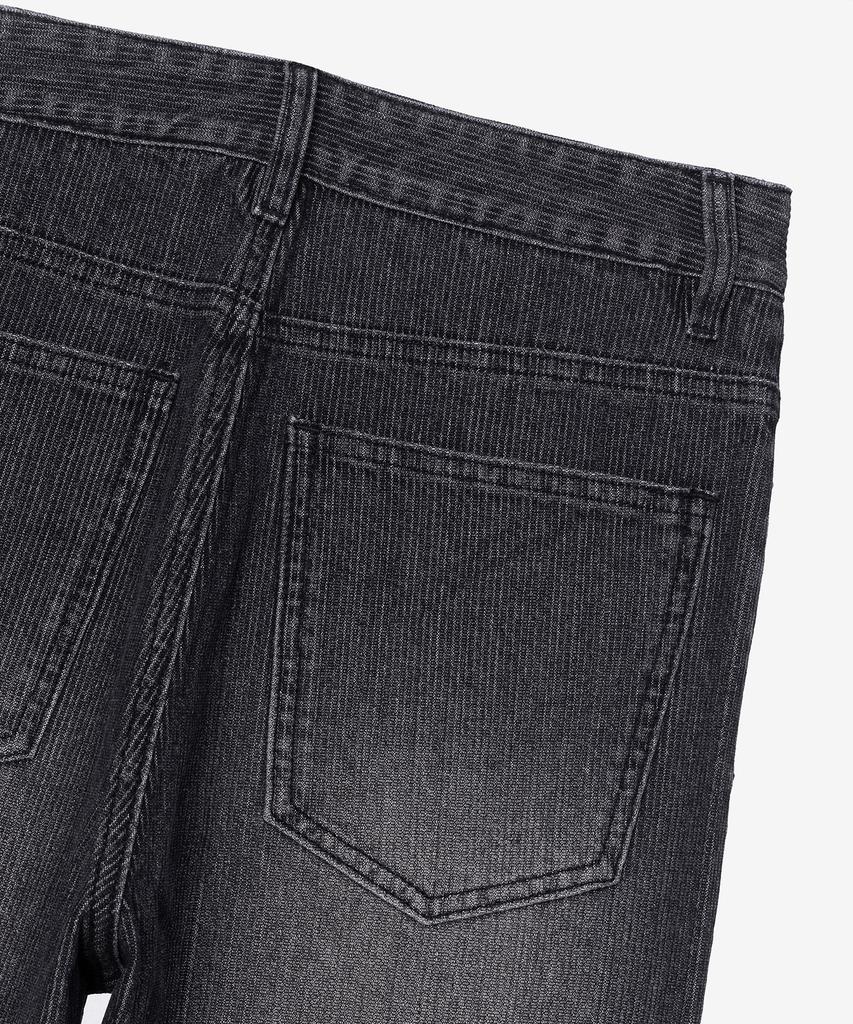 MIND BRIDGE WOMEN [W] Wide Corduroy Dark Gray Denim Pants