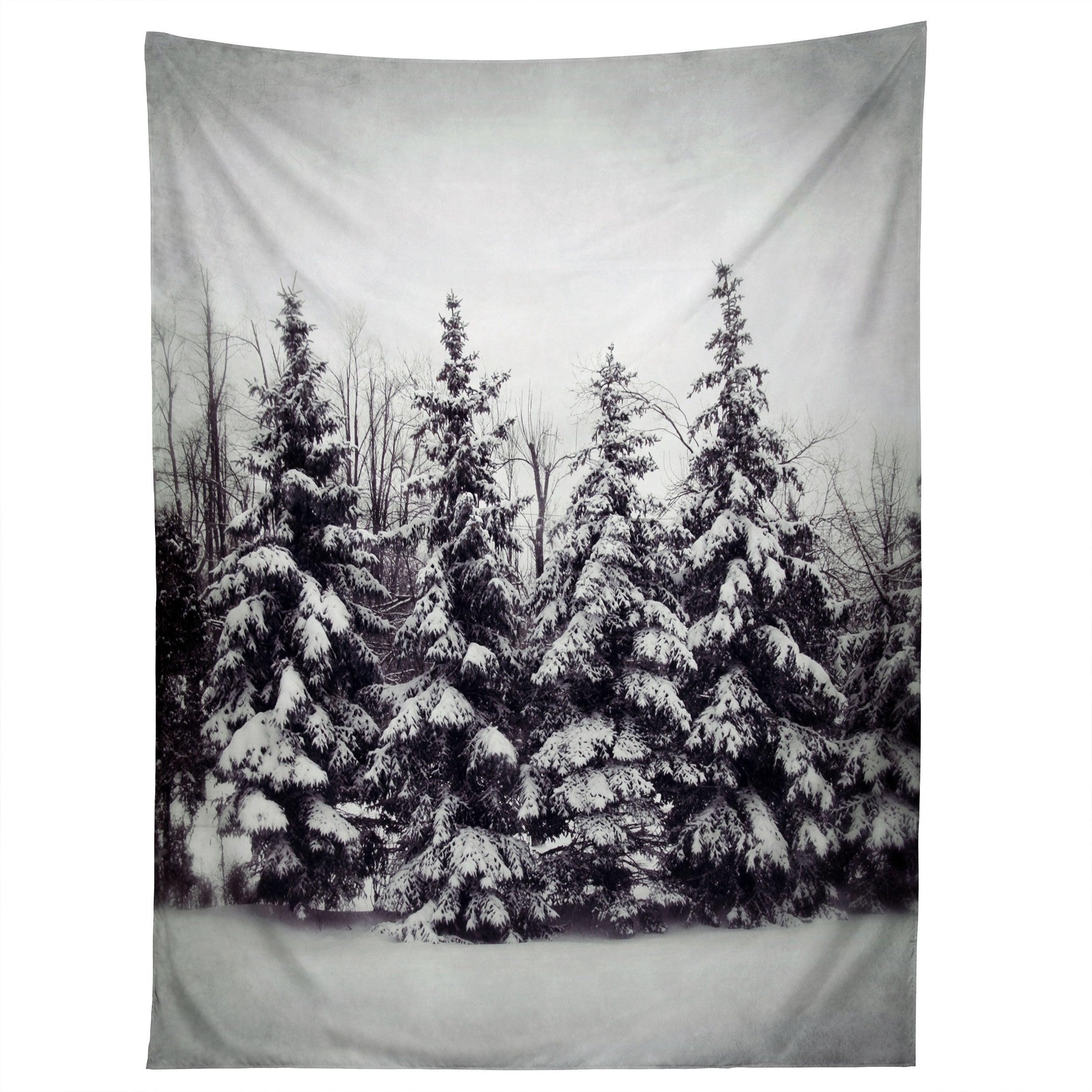 SNOW AND PINES tapestry 75x100