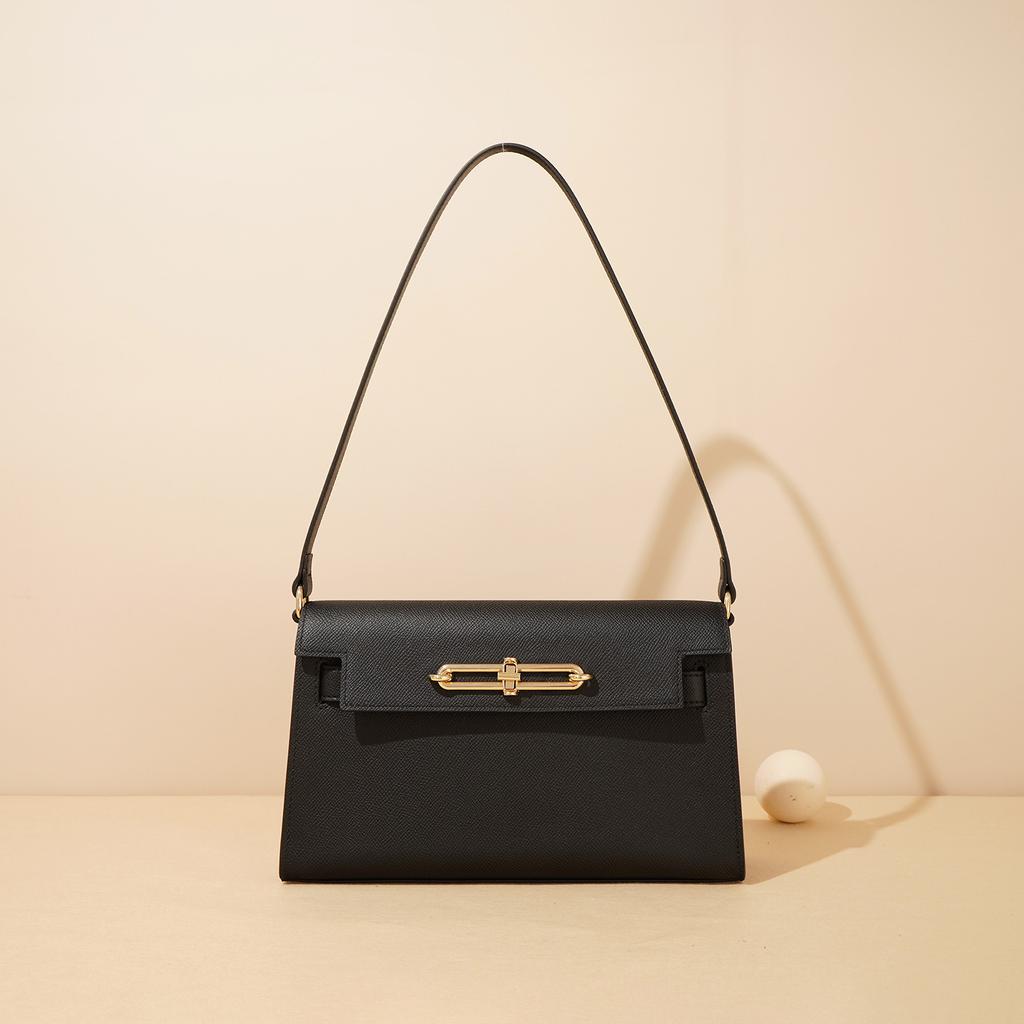 Cowhide Women's New Niche High-end Texture Versatile Portable Fashion Shoulder Crossbody Armpit Bag