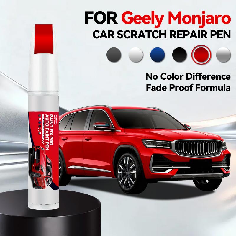 Pour Geely Monjaro 2022-2025 Stylo de Réparation de Peinture Retoucheur Anti-rayures Bricolage Accessoires Auto Noir Blanc Rouge Bleu Argent Gris Rouge