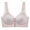 Full cup front buckle bra without steel ring large size middle-aged and elderly bra comfortable and breathable sleep