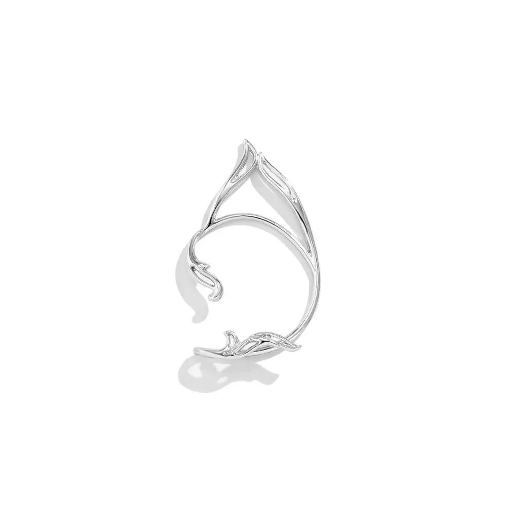 Korean Style Elf Ear Clip Goth Ear Hook Ear Cuff Cat Ear Hollow Ear Clips Alloy Single Side Earrings Girls Gift