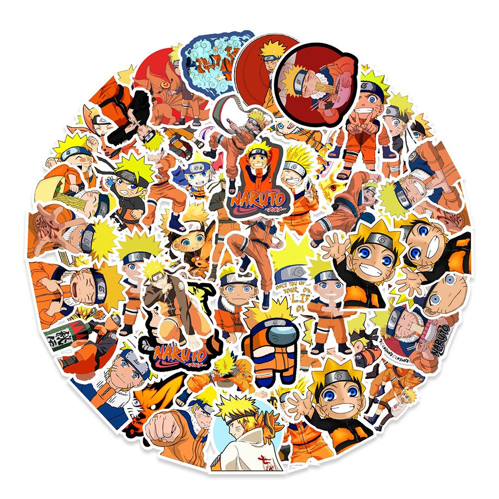 50 Vortex Naruto Graffiti Stickers Balance Car Skateboard Refrigerator Mobile Phone Decoration Stickers Cartoon