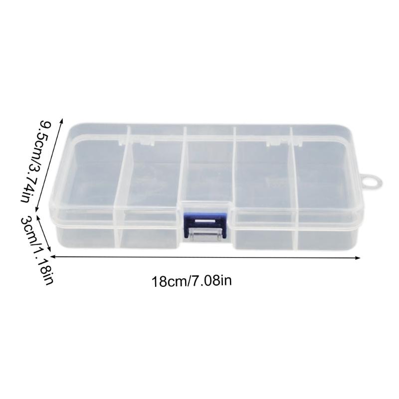 Double Layer Transparents Fishing Baits Organizers with Durability Plastic Construction for Lures Storage
