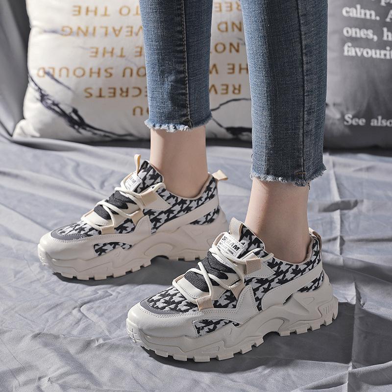 Daddy Shoes Girl 2025 New Spring and Autumn Platform Trend Student Sneakers Casual Little White Shoes Women's Trend