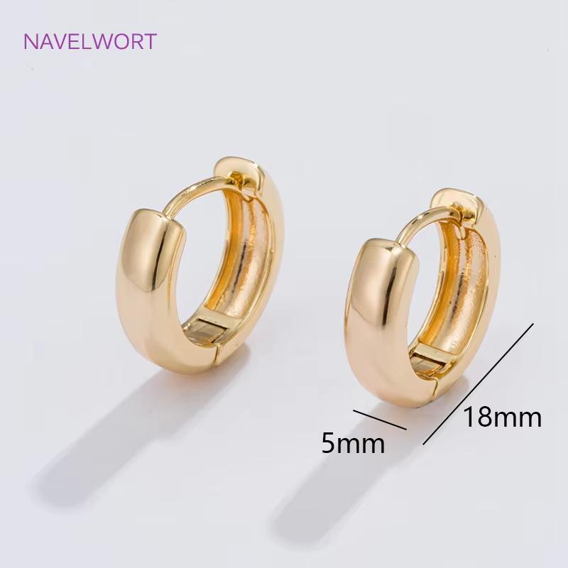 6 Sizes Gold Plated Circle Hoop Earrings Female Gift,High Quality Simple Round Earrings For Women Fashion Jewelry