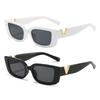 Retro Rectangle Sunglasses Women/Men Unisex with Fashion V-shaped Foots Outdoor Sunshade