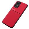 For Xiaomi Redmi Note 12S 4G Lines Imprinted PU Leather+TPU Case Magnetic Car Mount Phone Cover