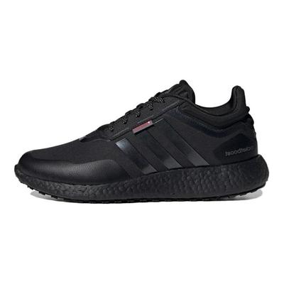 Vêtements de sport Tissu confortable Antidérapant Imperméable Respirant Léger Chaud Chaussures d'entraînement basses Chaussures de course Baskets Homme Noir IF1519