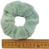 6pc Hair Scrunchies Furry Elastic Band Women Girl Ponytail Holder Rubber Ties Accessories Plush Faux Fur Soft Chiffon Headband