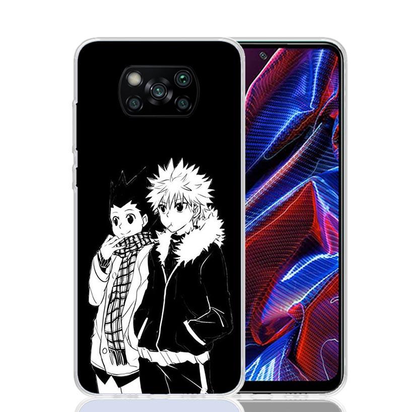 Black White HXH X Hunter Case Phone Cover for Xiaomi Poco X3 Nfc X5 X6 X7 X4 Gt F7 Ultra F6 F5 Pro F4 F3 M5S M4 M6 M3 Trend Fund