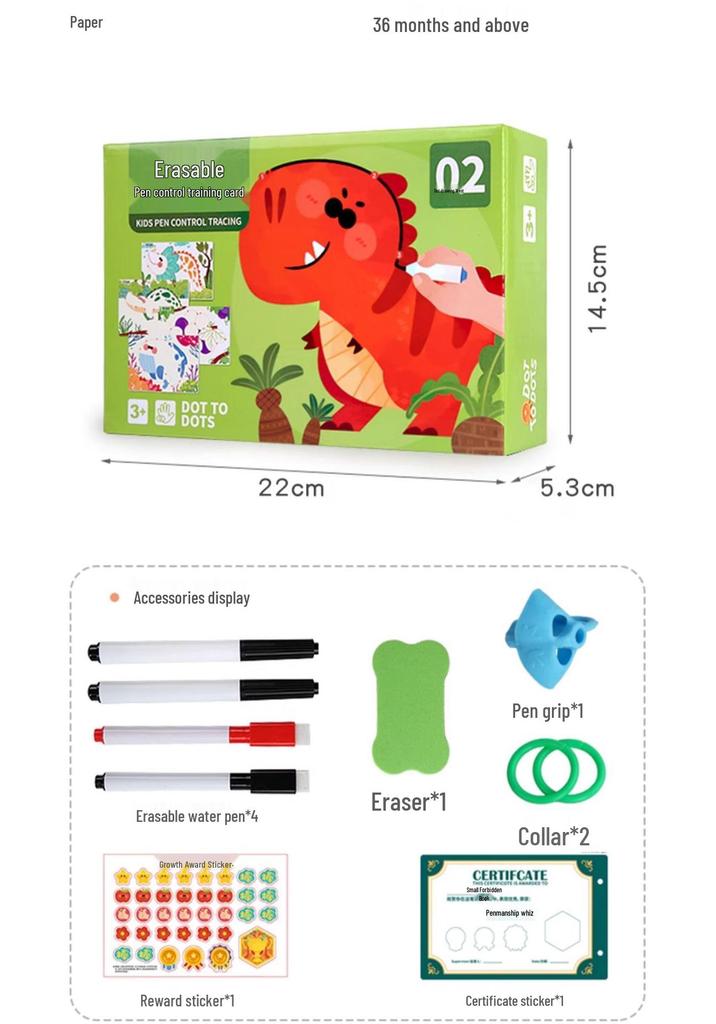 Advanced Erasable Pen Control Practice Cards for Preschool Cognitive Development and Early Childhood Education