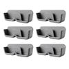 6PCS Plastic Wall Mounted Glasses Storage Case Easy Installation Eyewear Organizing Holder for Sunglasses Display