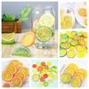 12-Piece Artificial Lemon Slices, Realistic Plastic Lemon Slices for DIY Photography, Mini Simulation Lemon Slices, Fake Fruit Model for Party,