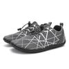 New Curved Rattan Plaid Adhesive Rubber Mesh Fabric Men's Sports Shoes Comfortable and Breathable Casual Shoes