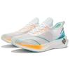Li Ning Feidian Challenger One Piece Woven Durable Breathable Low Top Running Shoes Men Running Shoes White Blue ARMS011-1