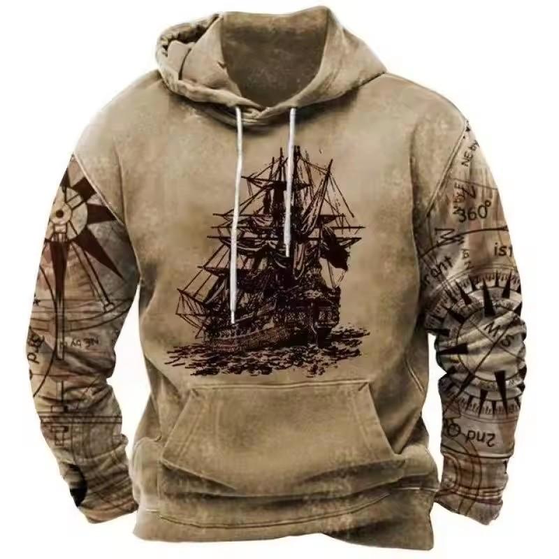 Puerto Rico Men's Hoodie 3d Pattern Print Hooded Top Sweatshirt Autumn Pullover Casual Hoodie For Men Oversized Clothing