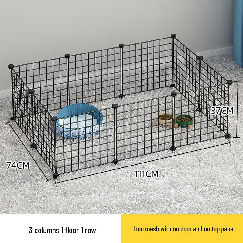 Indoor Pet Fence: Dog and Cat Barrier Gate with Iron Mesh for Anti-Escape and Isolation
