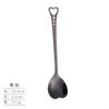 Heart-shaped Coffee Spoon Stainless Steel Teaspoons Mixing Spoon Dessert Snack Scoop Ice Cream Milk Tableware Kitchen Tool