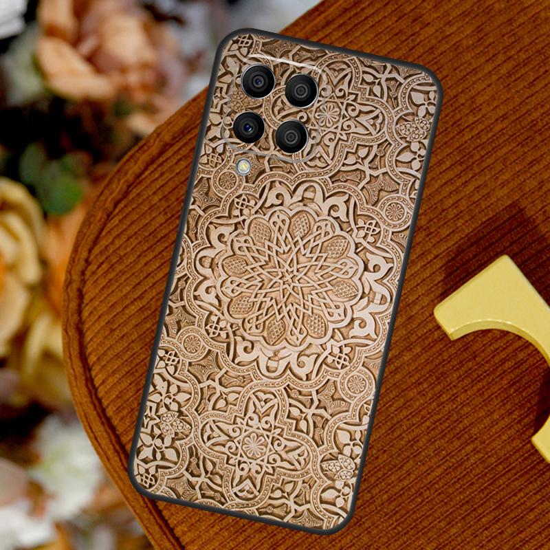 

Индийская цветочная хна Мандала для Samsung Galaxy M33 M53 M13 M20 M11 M31 M51 M15 M55 M12 M32 M52 M14 M34 M54 M30s чехол Samsung M55