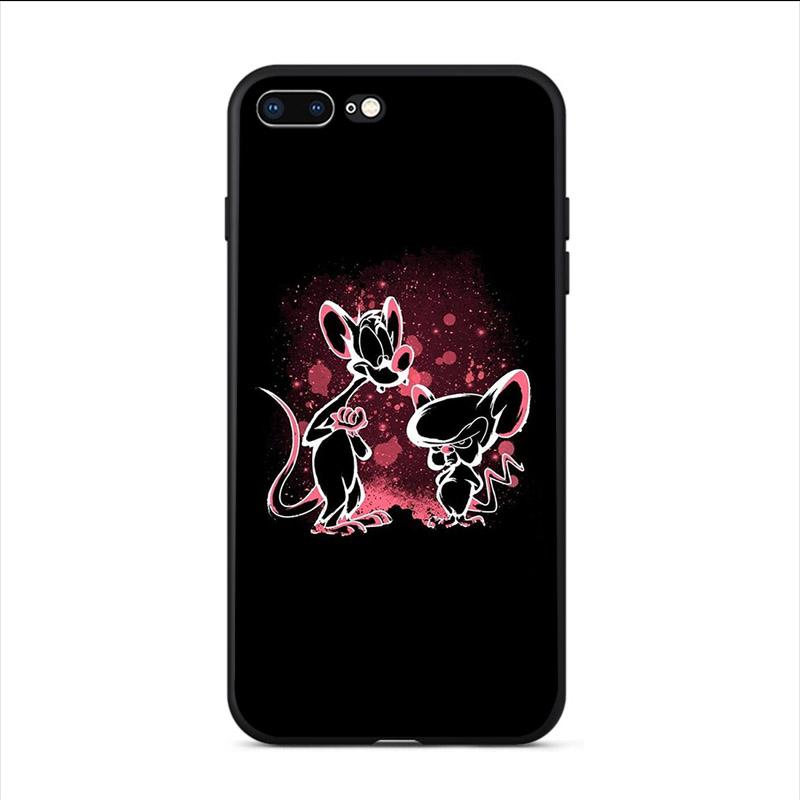 High Quality Phone TPU Case Cartoon TV Series Pinky and the Brain For iPhone 5 5S SE 2020 6 6s 7 8 Plus X XR XS MAX 11 11Pro Max