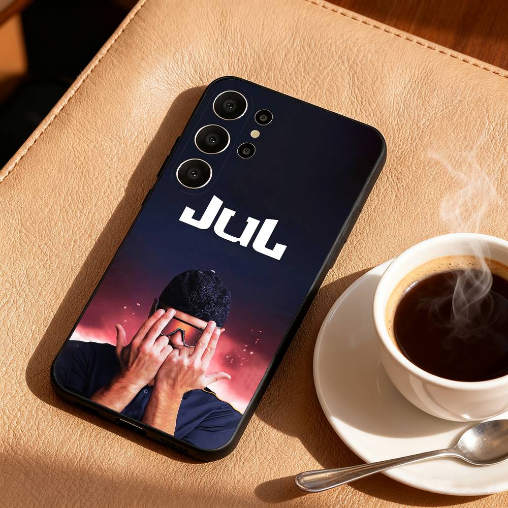 N-New Fashion Rapper Jul Phone Case For Samsung S25,24,23,22,30,21,10,9,Ultra,Plus,Lite,FE Soft Black Case