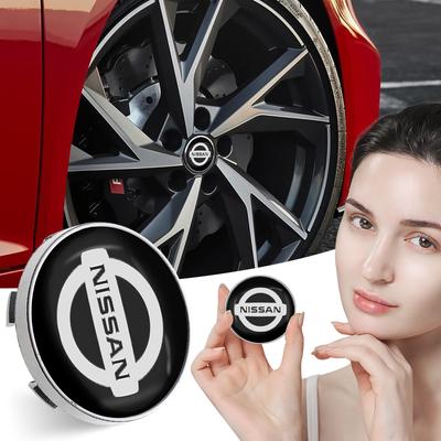 4KS/SADA 60mm Krytky nábojů kol Kryty středů kol Autopříslušenství Pro Nismo Qashqai Teana X Trail T32 T31 Tiida Juke