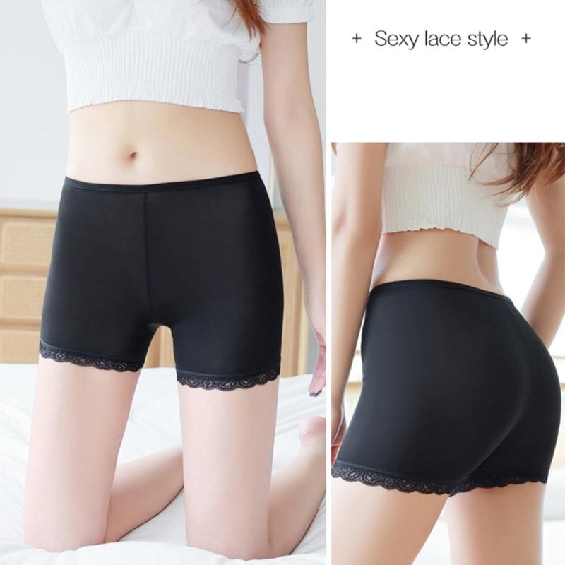 Under Dresses Safety Pants Ice Silk Shorts Underwear Yoga Shorts Stretch Safety Leggings Undershorts for Women Girls
