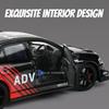 1:32 Scale MITSUBISHI EVO PAJERO Toy Car Model Alloy Diecast Rubber Tires Doors Opened Models Vehicles Gifts for Children