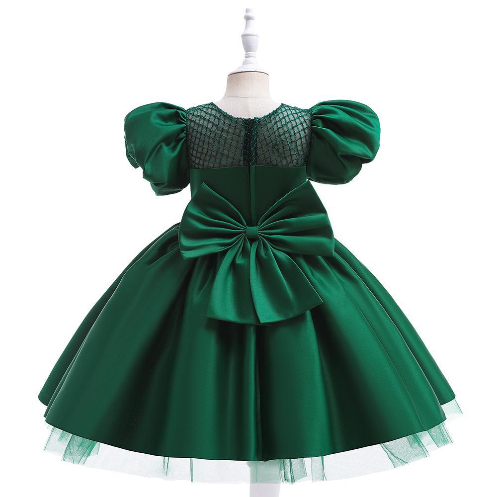 Roztomilá holčička Tutu Šaty výšivka Krajka Květina Princezna šaty pro 1. narozeninovou párty Novorozeně Babi Modré Korálky Ples Tyll Oblečení