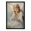 Charming Heavenly Guardian Charming Heavenly Guardian, 30X40 Cm, Light Oak Wooden Frame, 230 Gsm Matte Paper