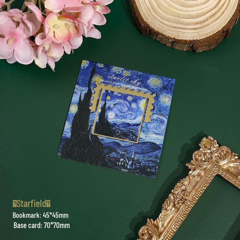 Van Gogh Oil Painting Metal Bookmark - Classical Souvenir Clip Gift