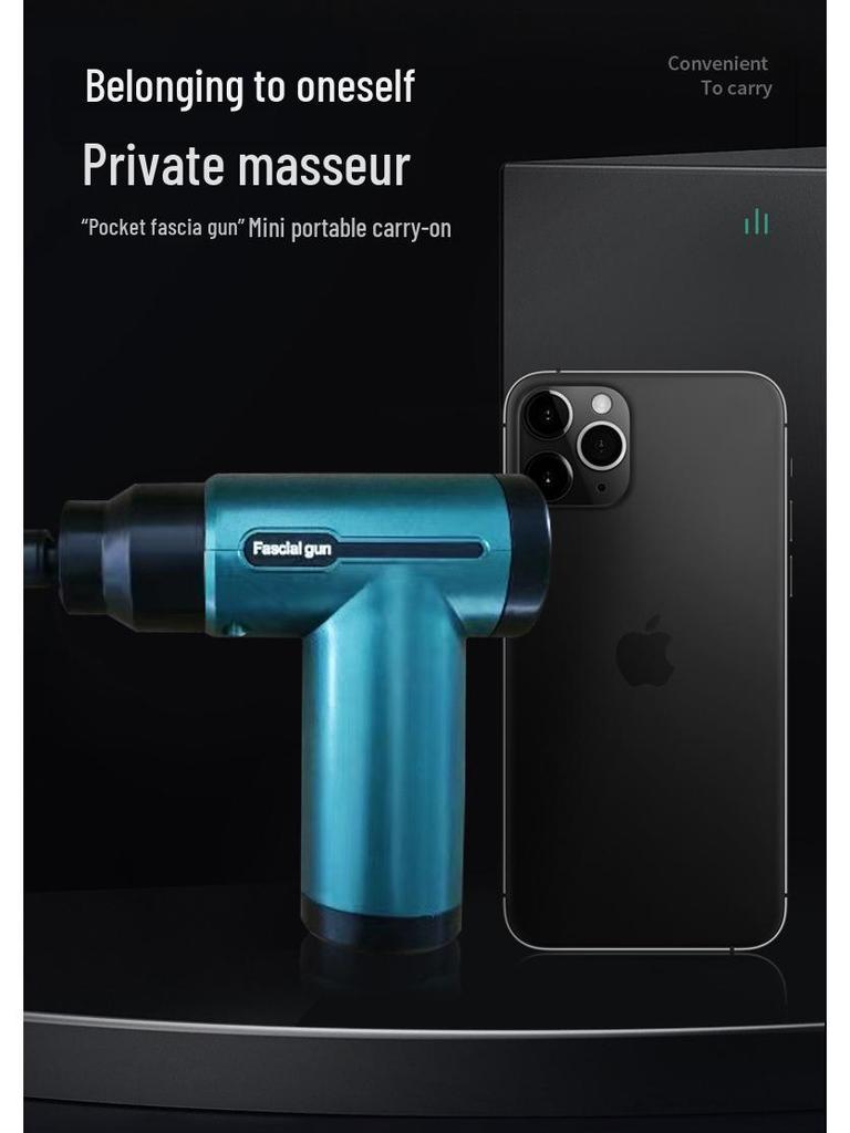 Smart Mini Percussion Fascia Massager - Portable Electric Muscle Relaxation Gun for Full Body.