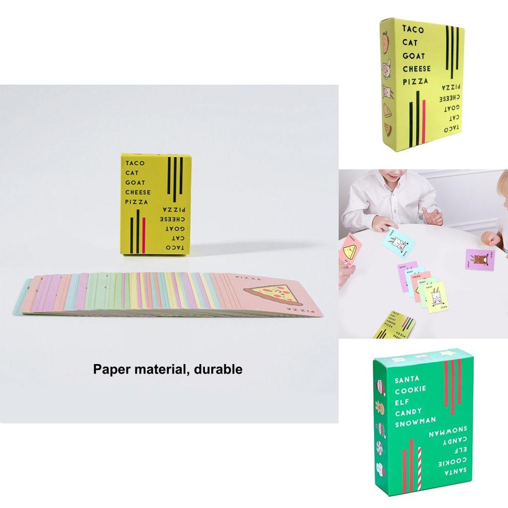 Taco Cat Goat Cheese Pizza Card Game For Family Fun Party Game For Kids And Adults