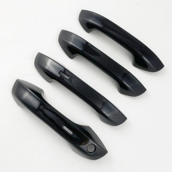 Gloss Black Car Door Handle Covers Trim For Volkswagen Golf 8 Mk8 GTI -2024